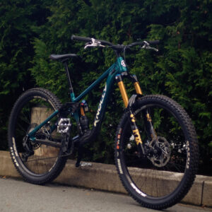 Custom Knolly Chilcotin M Kelly green fade XO1 AXS transmission, Fox, hope